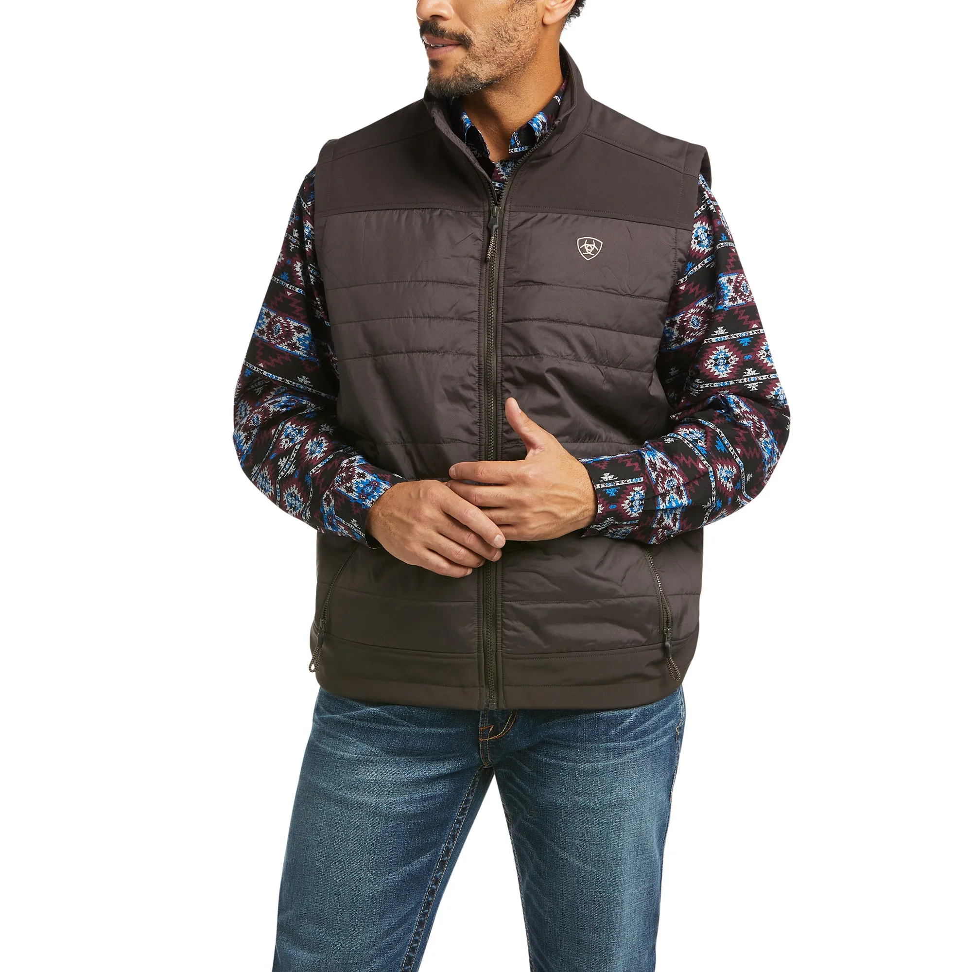 Ariat Men's Elevation Espresso Brown Insulated Vest 10037554