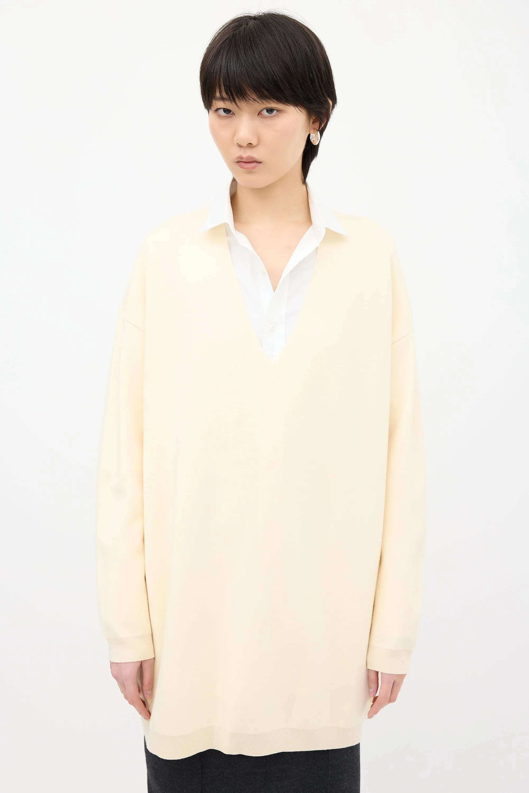 Cream Miru Oversized Sweater