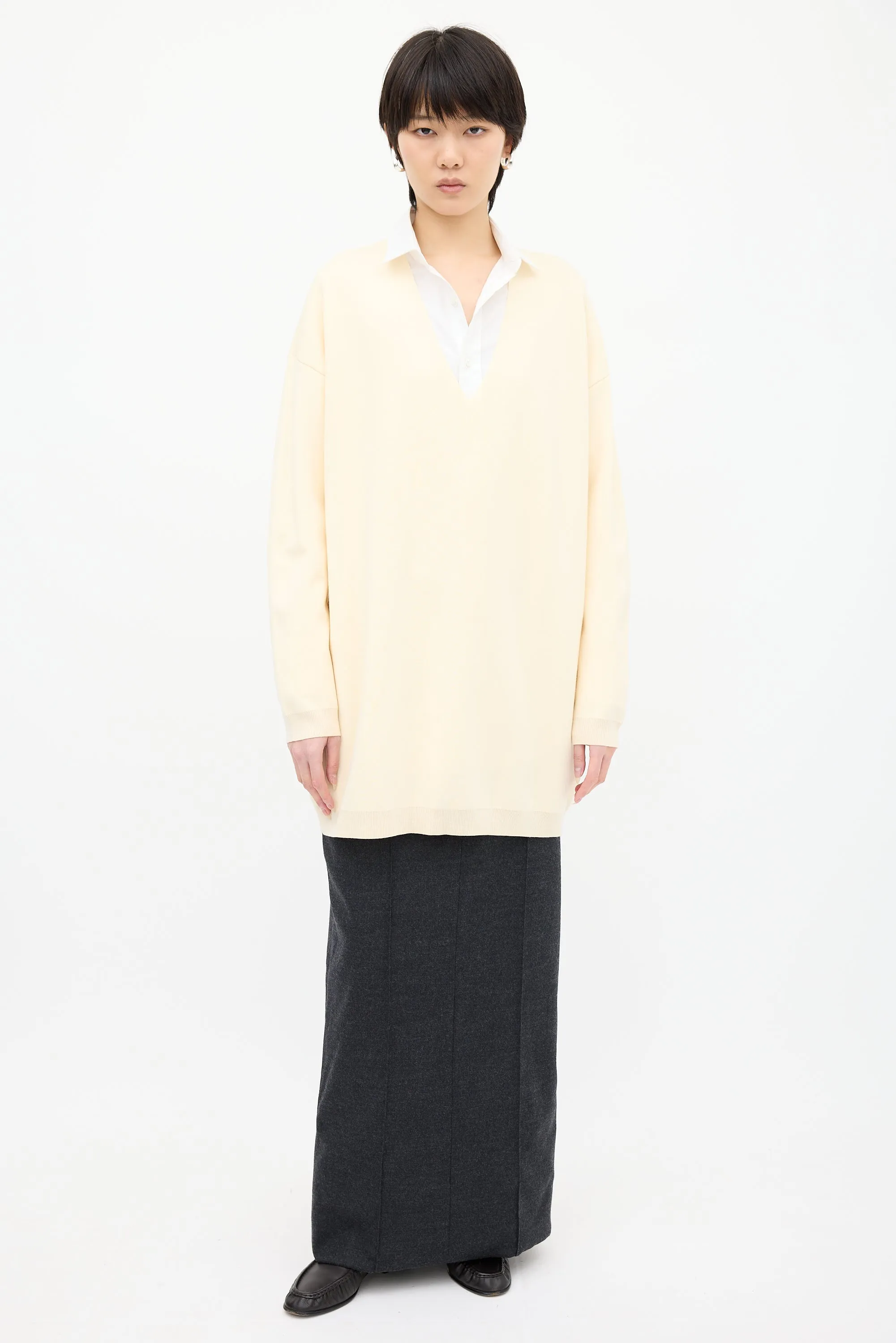 Cream Miru Oversized Sweater