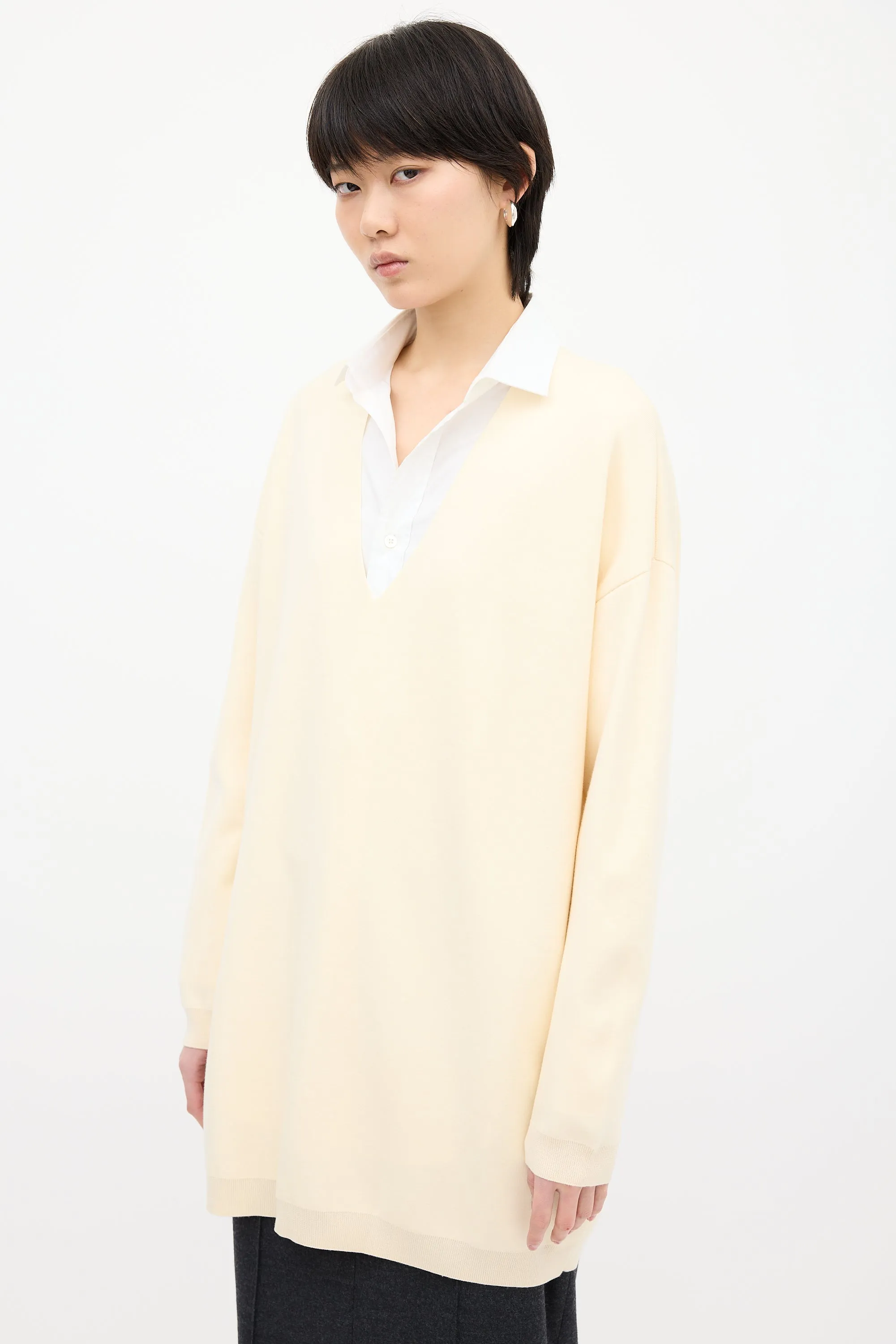 Cream Miru Oversized Sweater