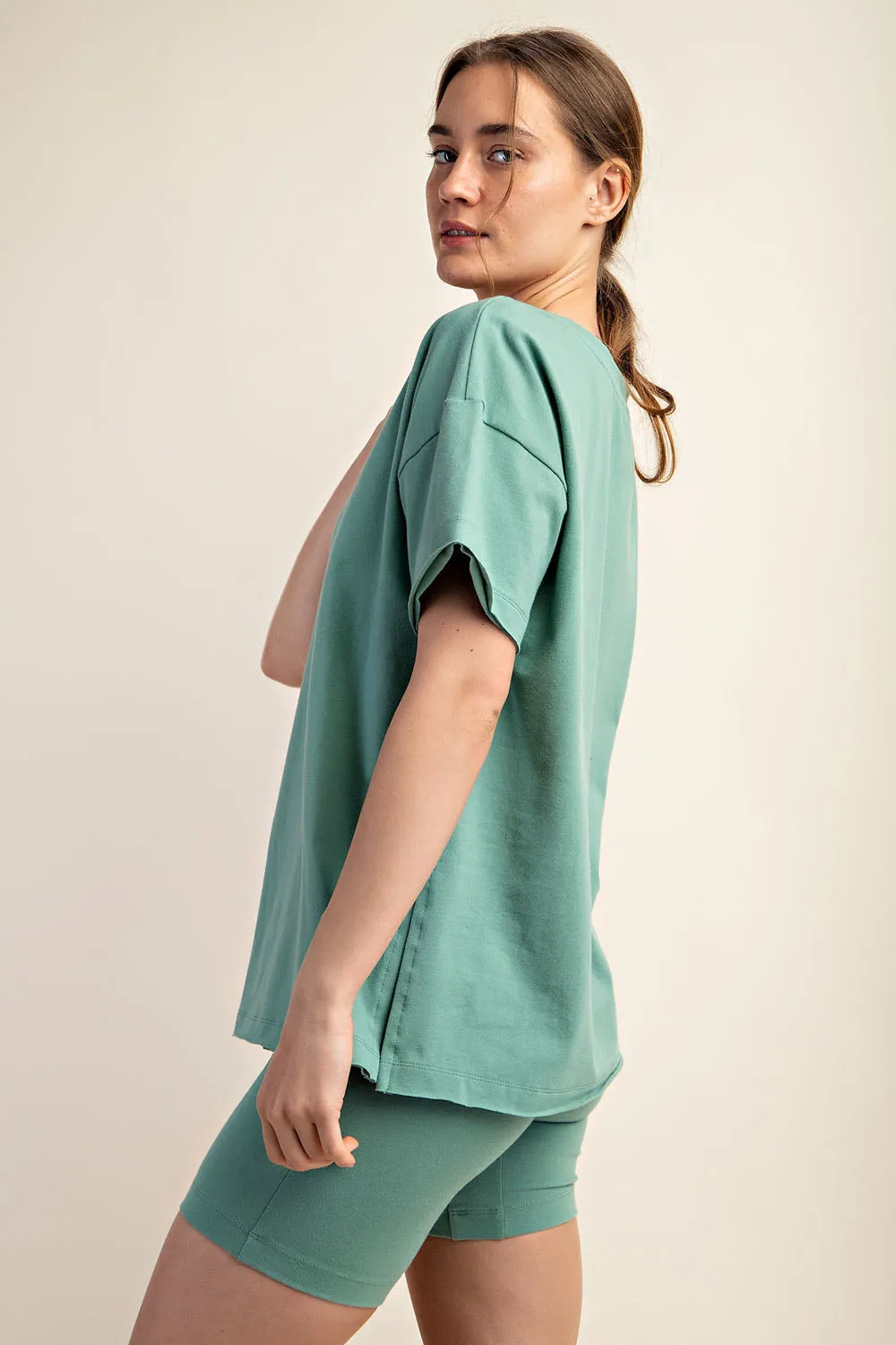 'Easy Going' Tee -Sage