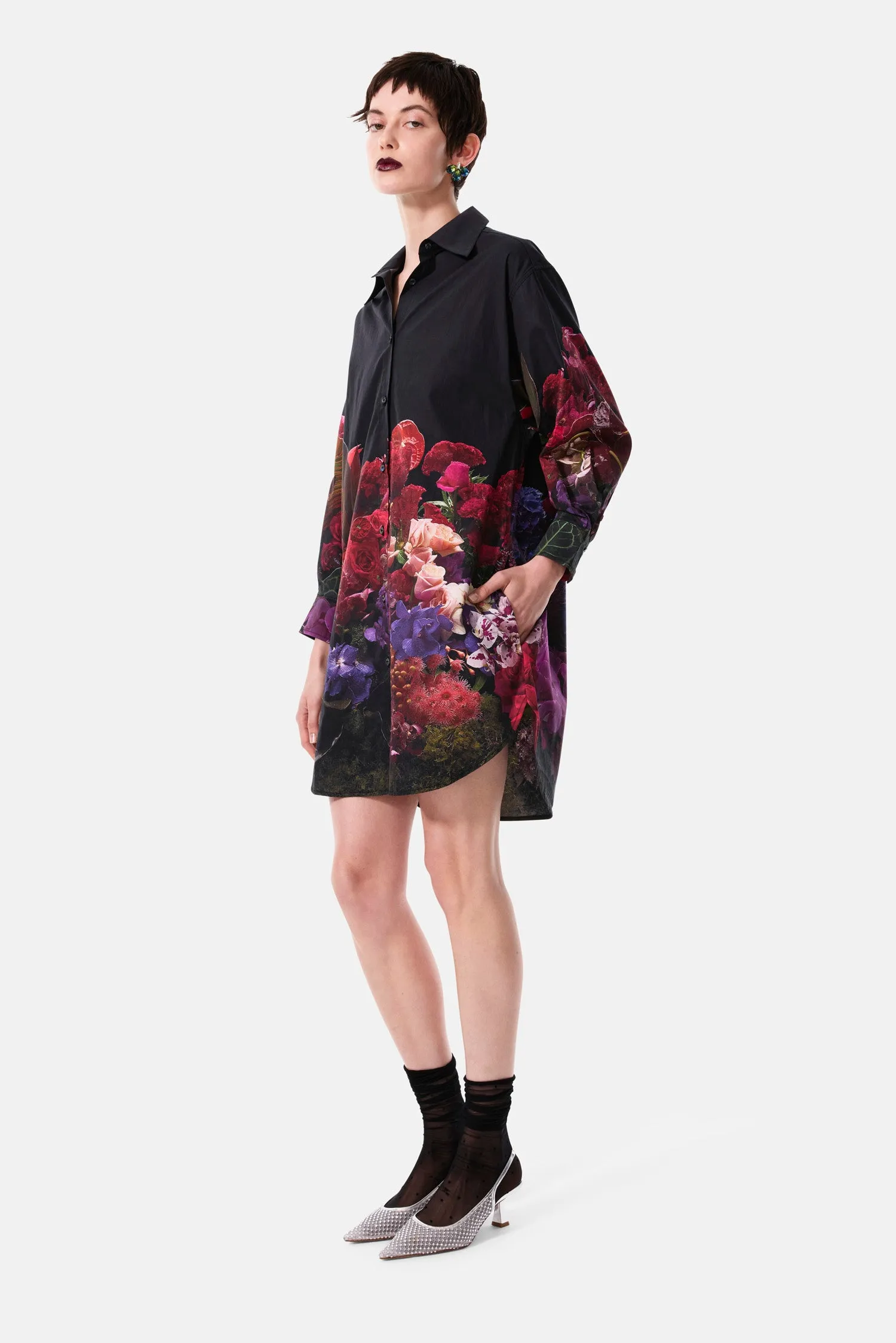 flower whisper shirt dress