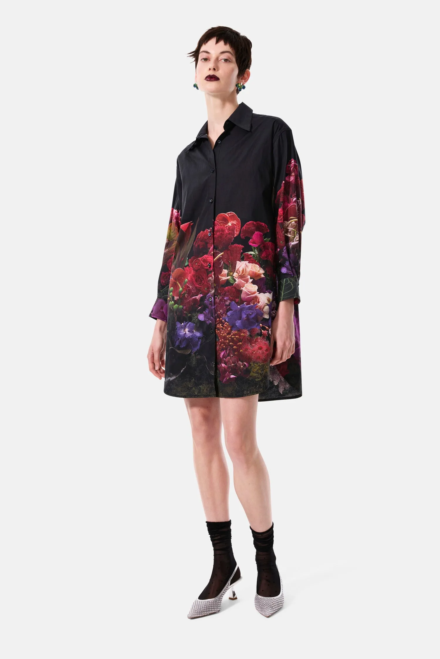 flower whisper shirt dress