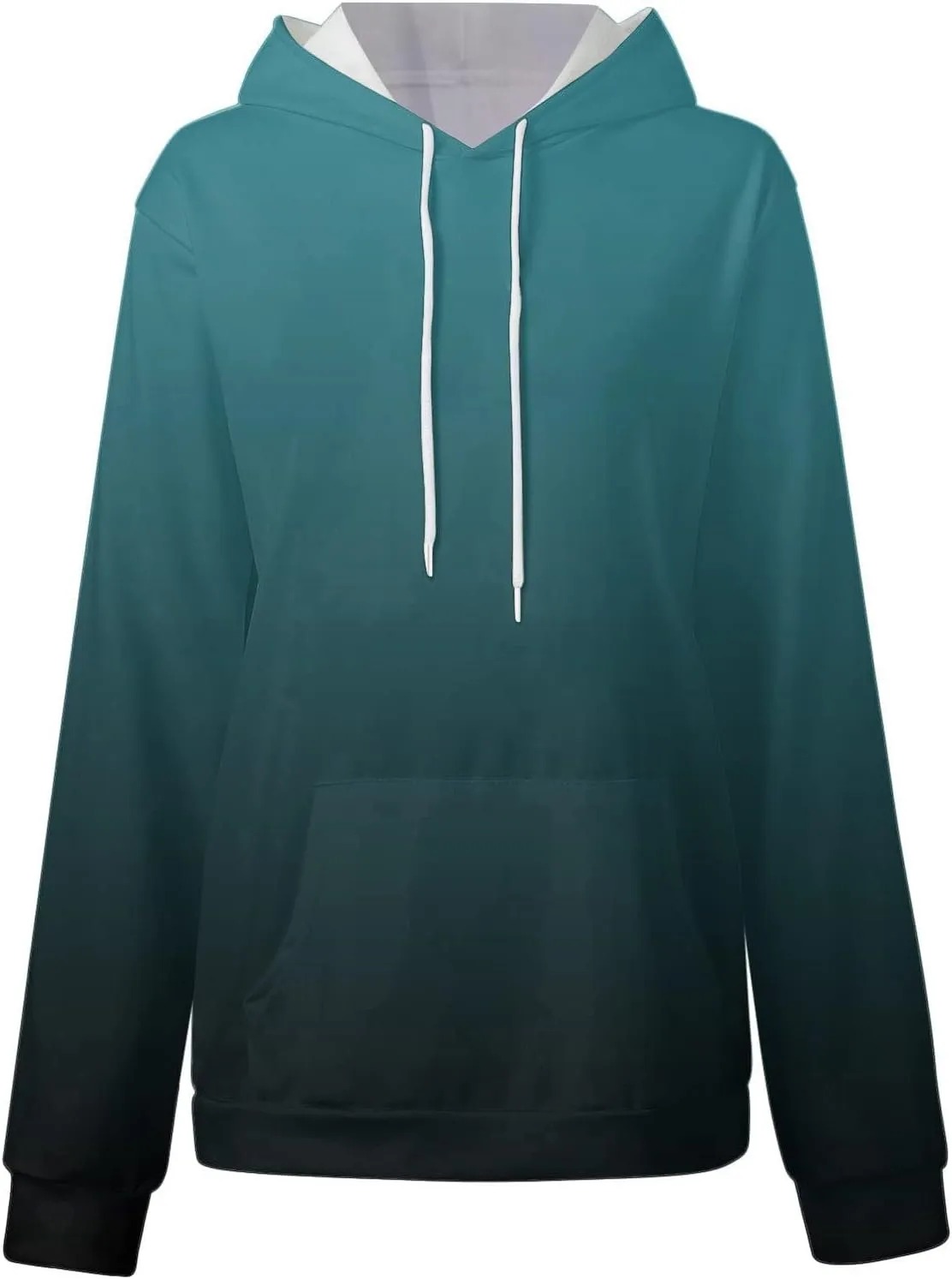 GOFULY Women'S Fashion Hoodies & Sweatshirts Long Sleeve Drawstring Sweatshirt Gradient Color Fall Pullover Hoodie 2024