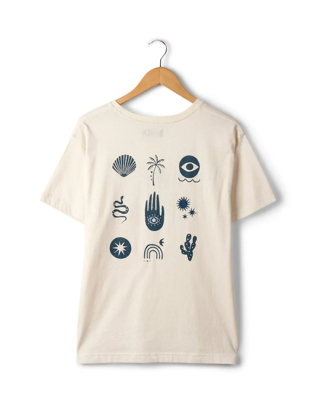 Journey - Recycled Womens Short Sleeve T-Shirt - Cream