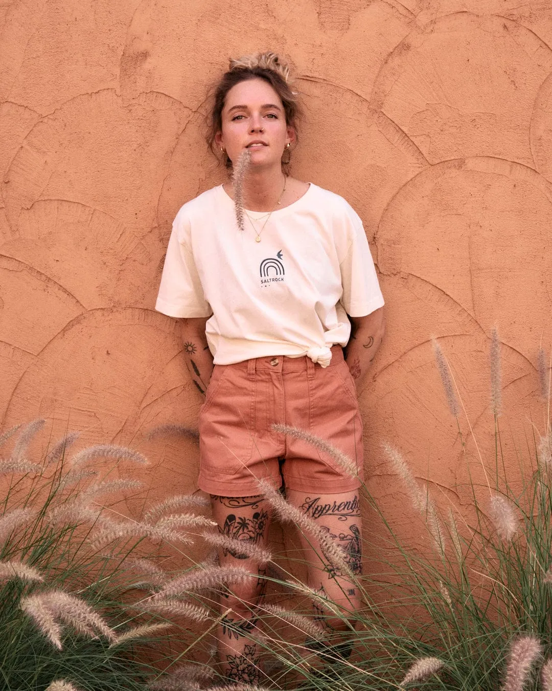 Journey - Recycled Womens Short Sleeve T-Shirt - Cream