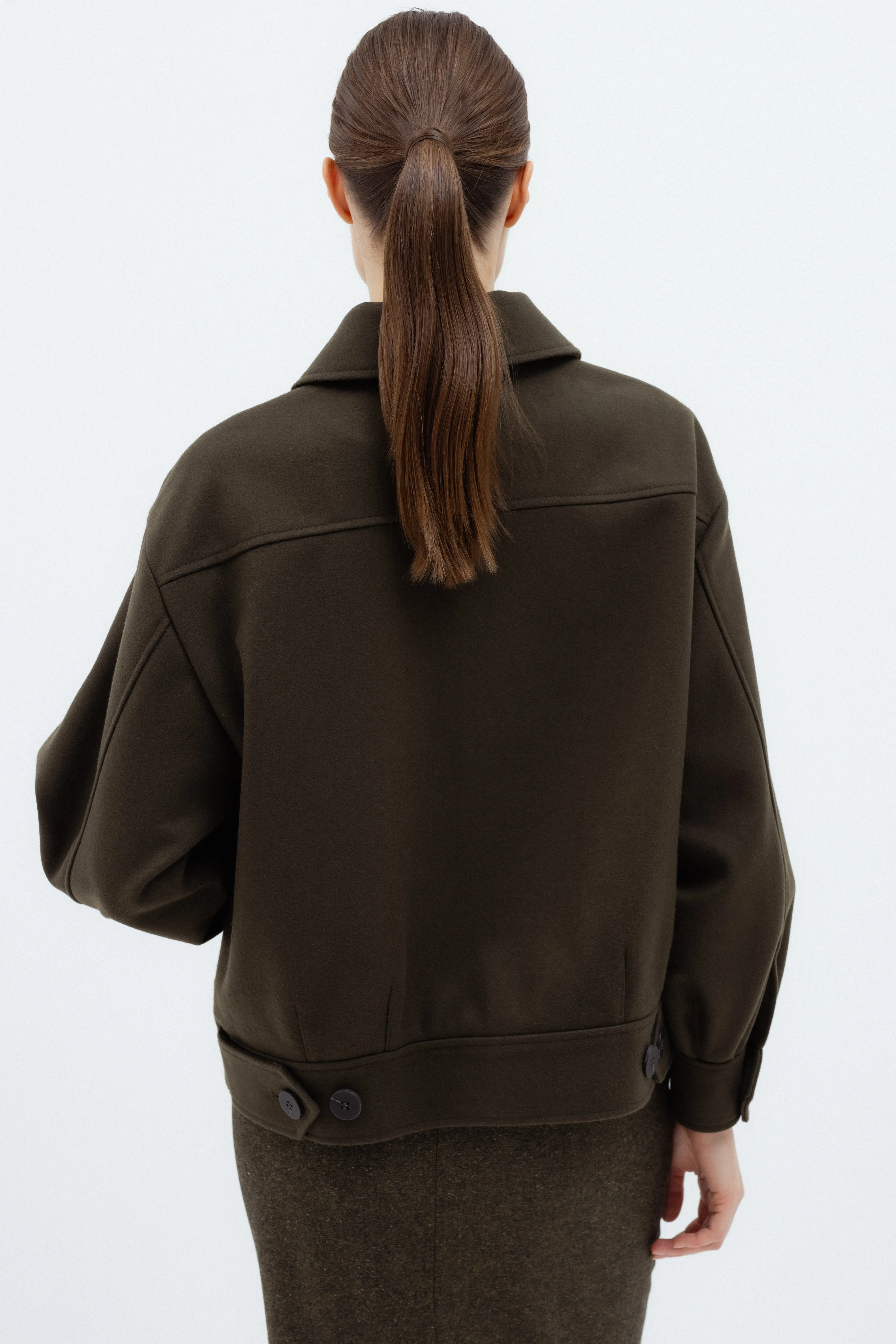 KHAKI BOMBER JACKET