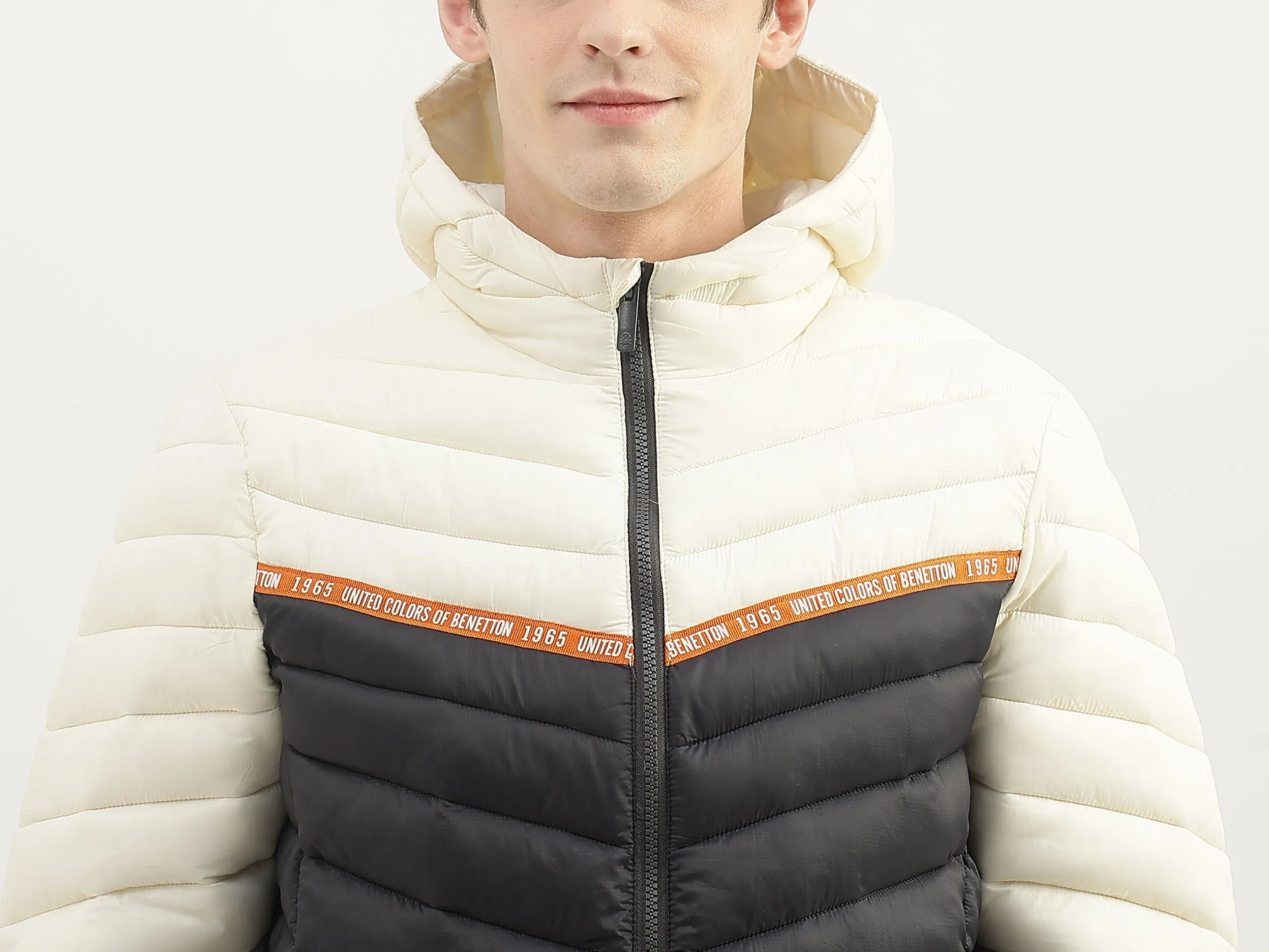 Men Quilted Hood Jacket