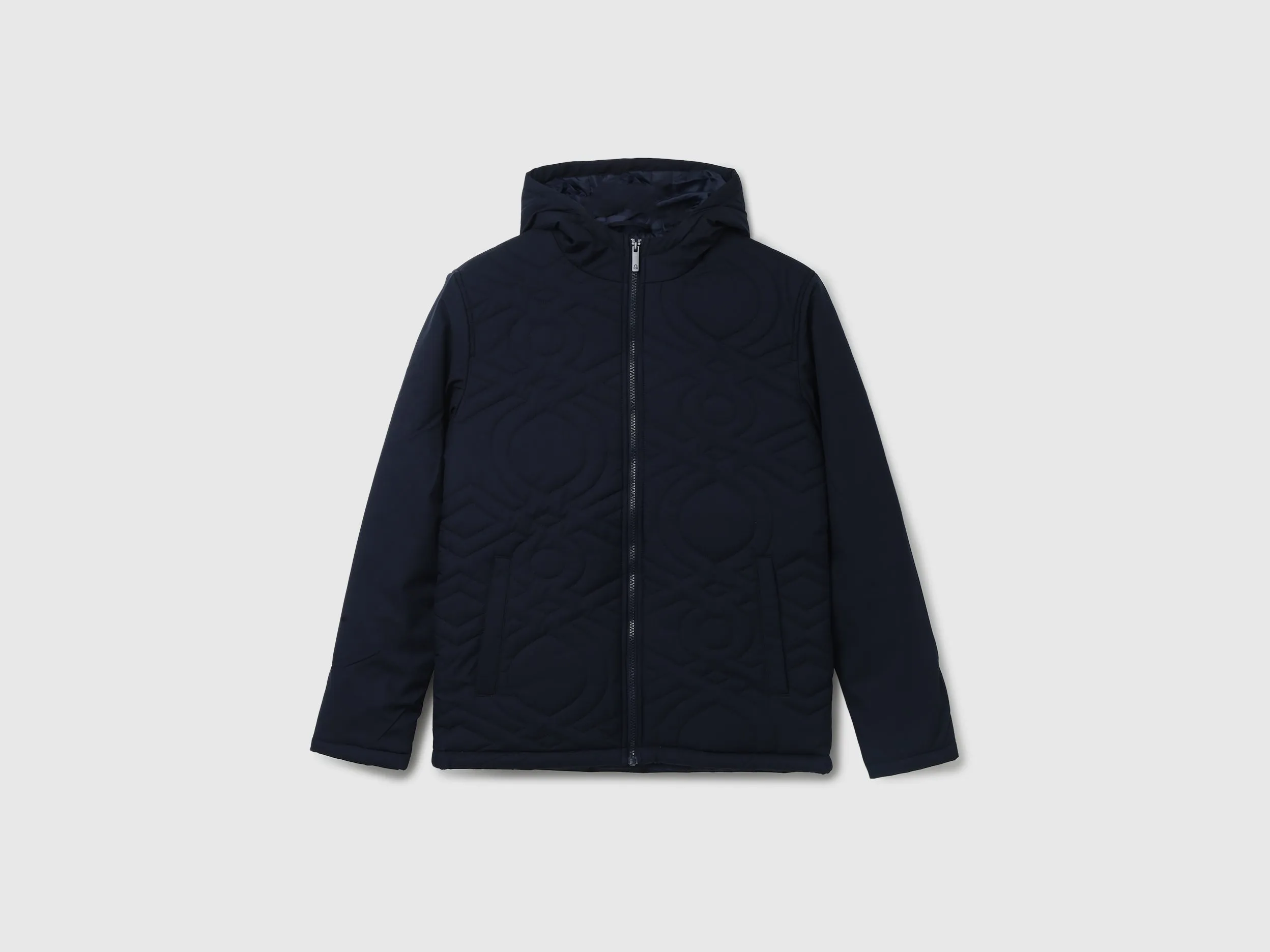 Men Quilted Hooded Jacket