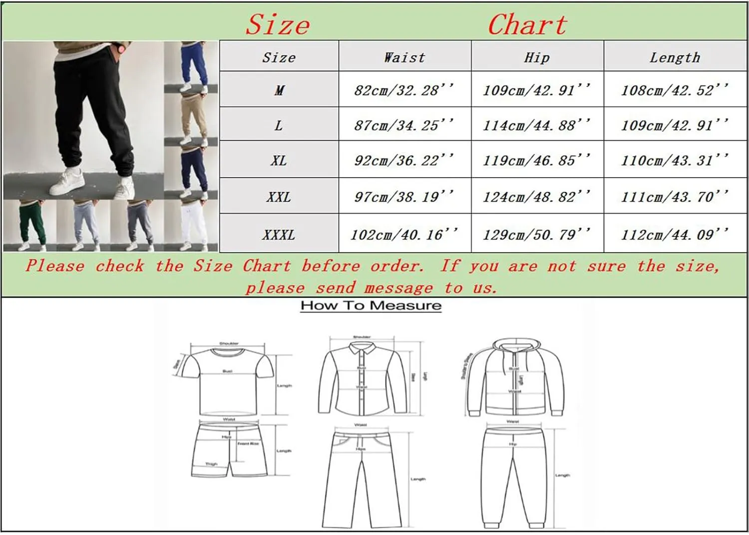 Mens Workout Cargo Sweatpants Work Jogger Pants with Pockets Mens Casual Pants Stretch Slim Fit Workout Bodybuilding