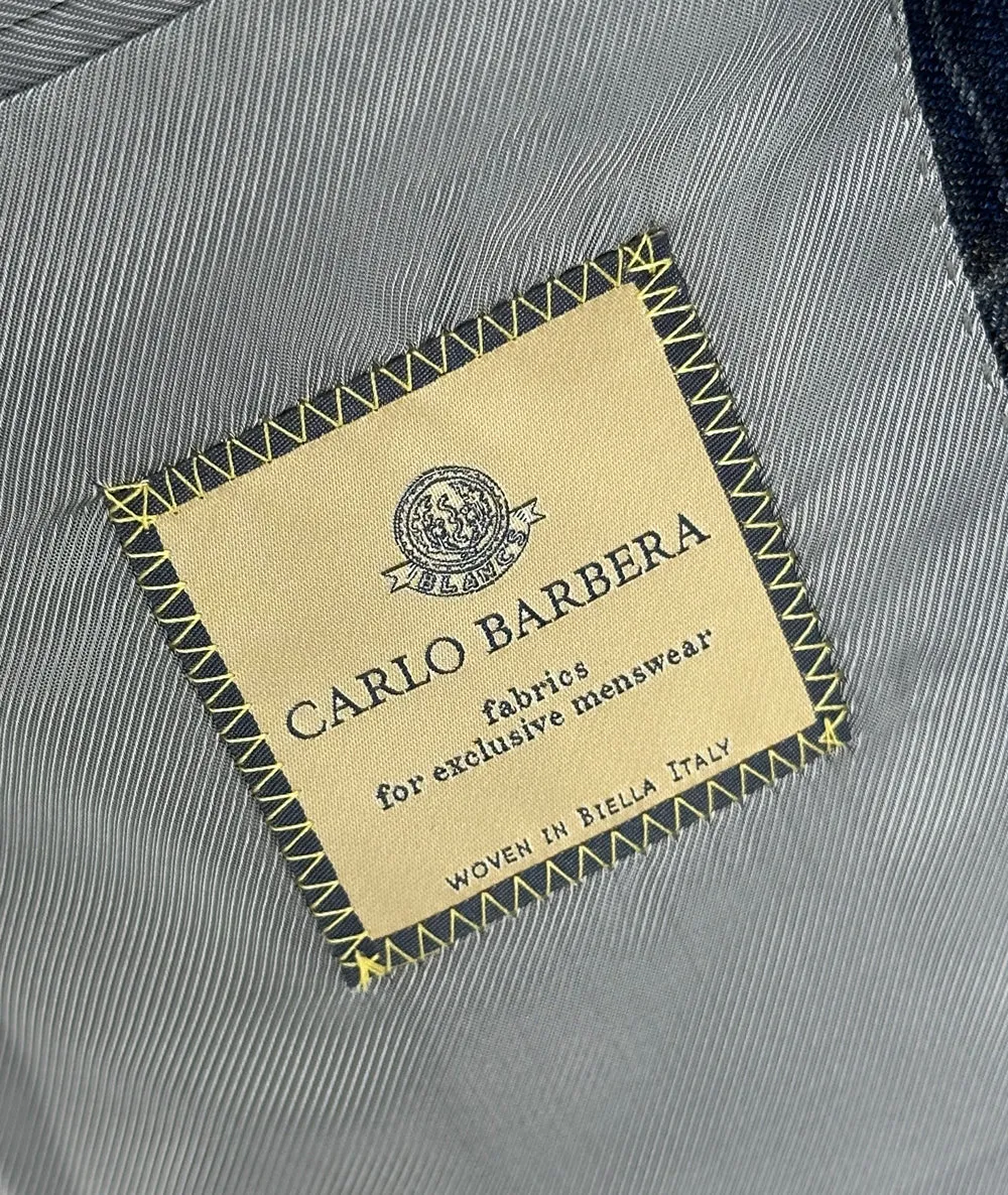 Navy with Plaid Windowpane Sport Coat