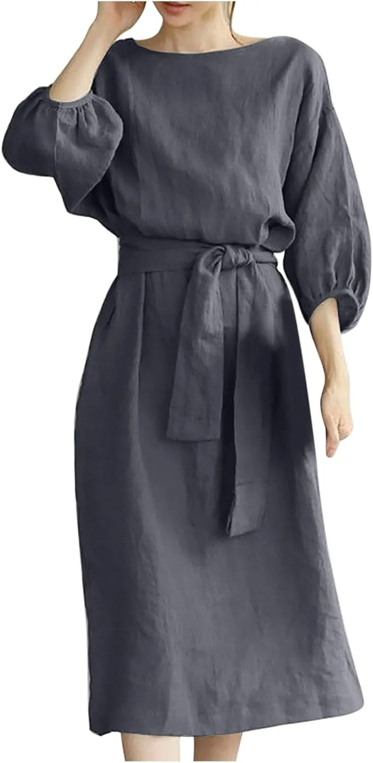 TARIENDY Vacation Dresses for Women 2025,Womens Plus Size Lace Up Dress Short Sleeve Dresses Summer Business Casual Outfits