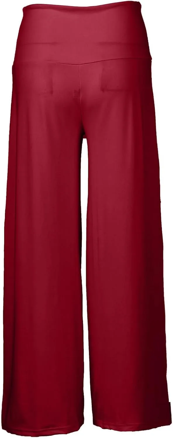 Womens Wide Leg Pants 2025 Summer Lounge Plus Size Palazzo Pants Dressy Lightweight High Waisted Flowy Yoga Pant